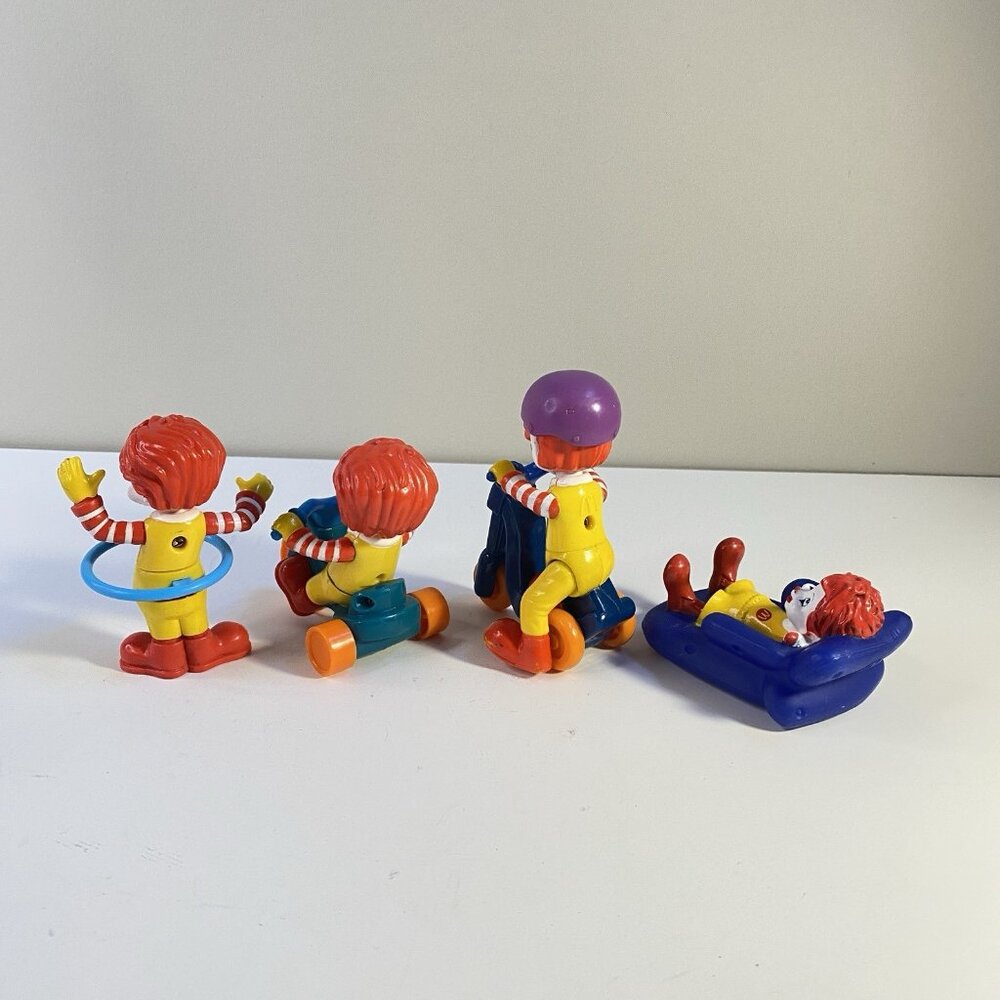 Rare 2000s Young Baby Ronald McDonald Figures (4) McDonald’s Happy Meal Toys - Picture 3 of 5